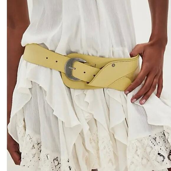 Free People Women\'s Pollen Jericho Hip Leather Belt Size S/M Size NWT main image 9